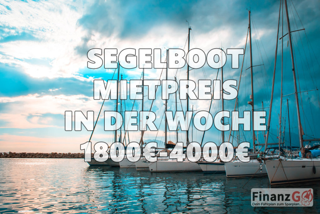 Segelbootmietpreis pro Woche ist 1800-4000 Ezro