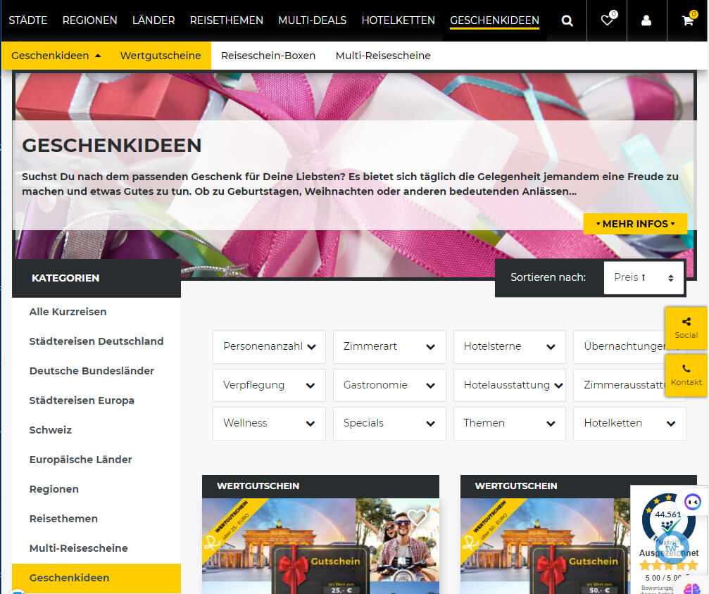 Reiseschein Gutschein kaufen - erlebnis geschenk männer